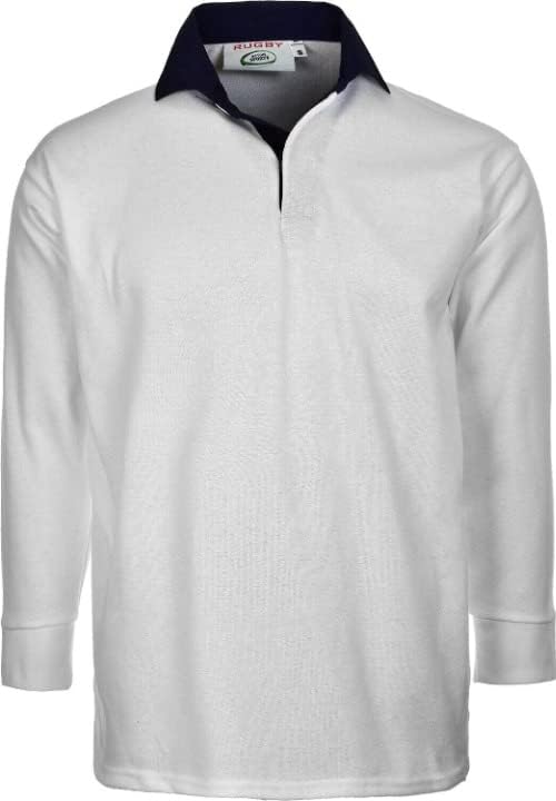 Men's Plain Rugby Long Sleeve Sports Jersey | S to 5XL | Multicolored