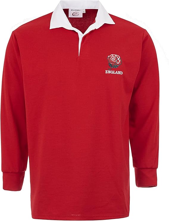 England Rugby Men's Long Sleeve Sports Jersey