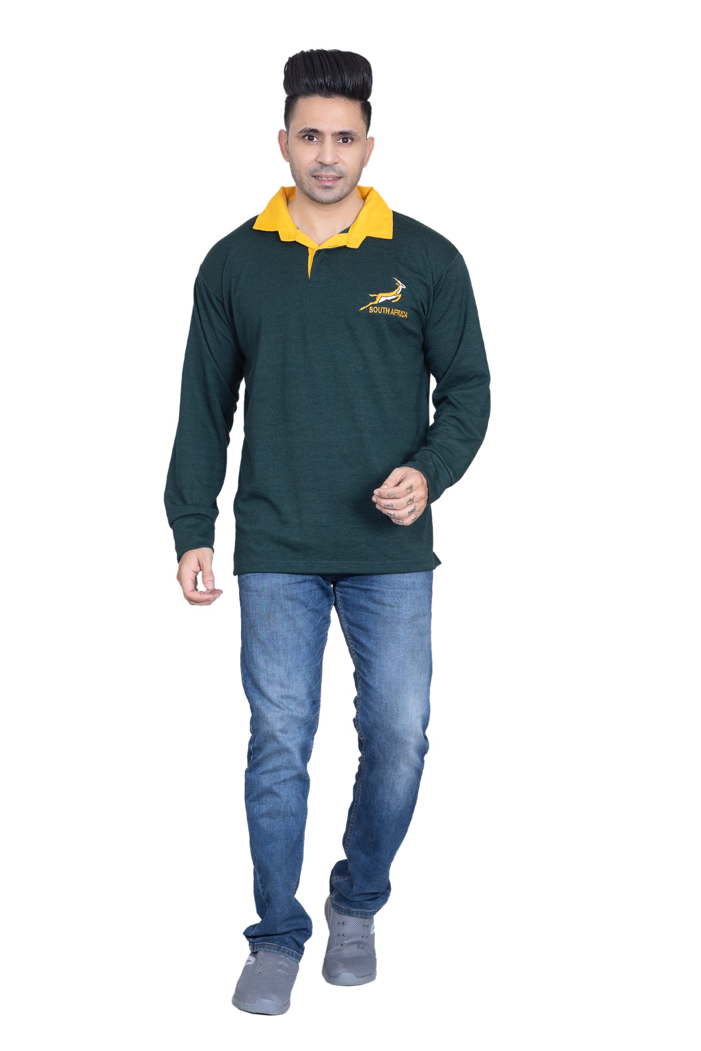 Men's South Africa Rugby Long Sleeve Jersey